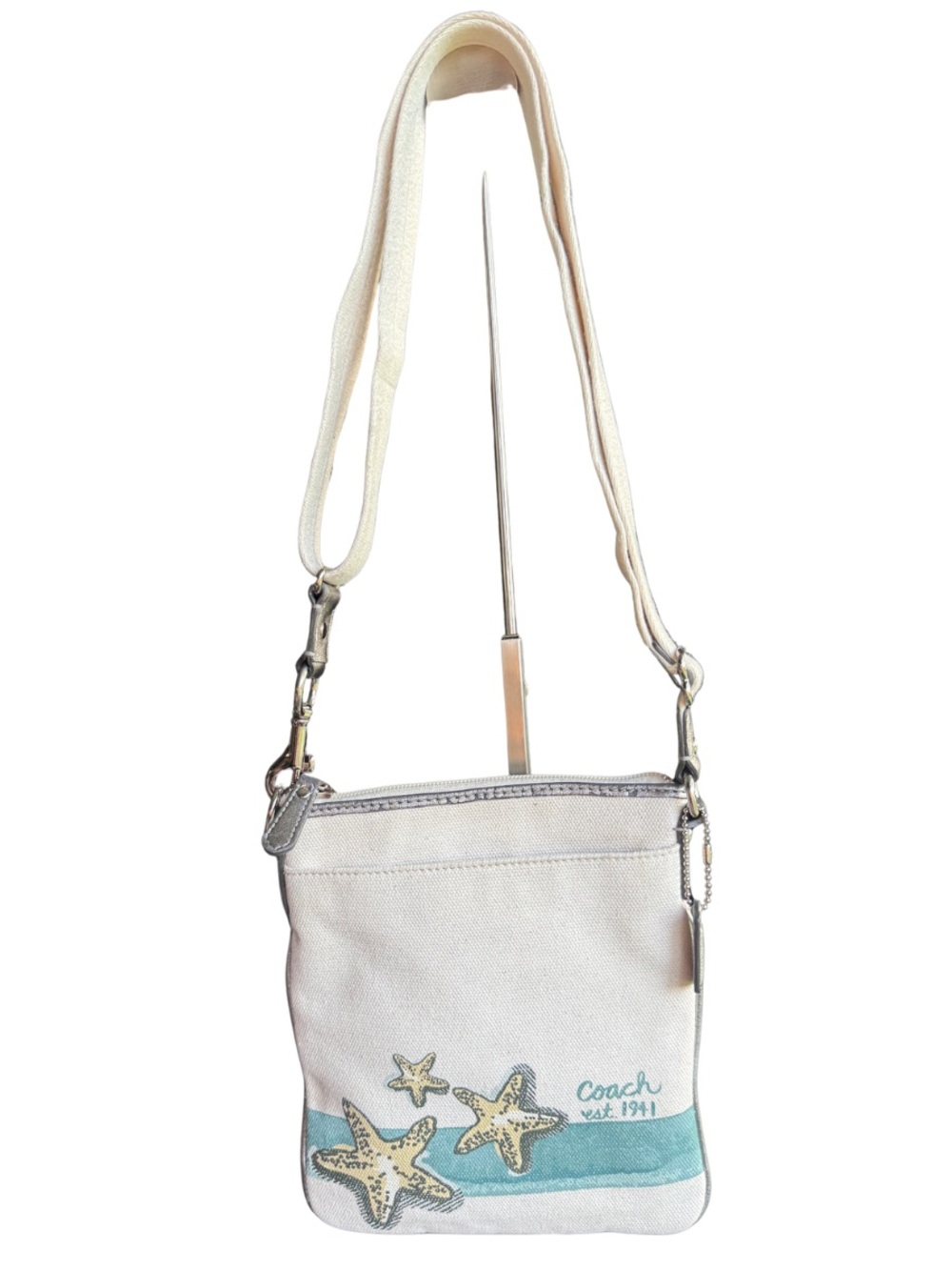 Coach Limited Edition Starfish Canvas Crossbody Bag